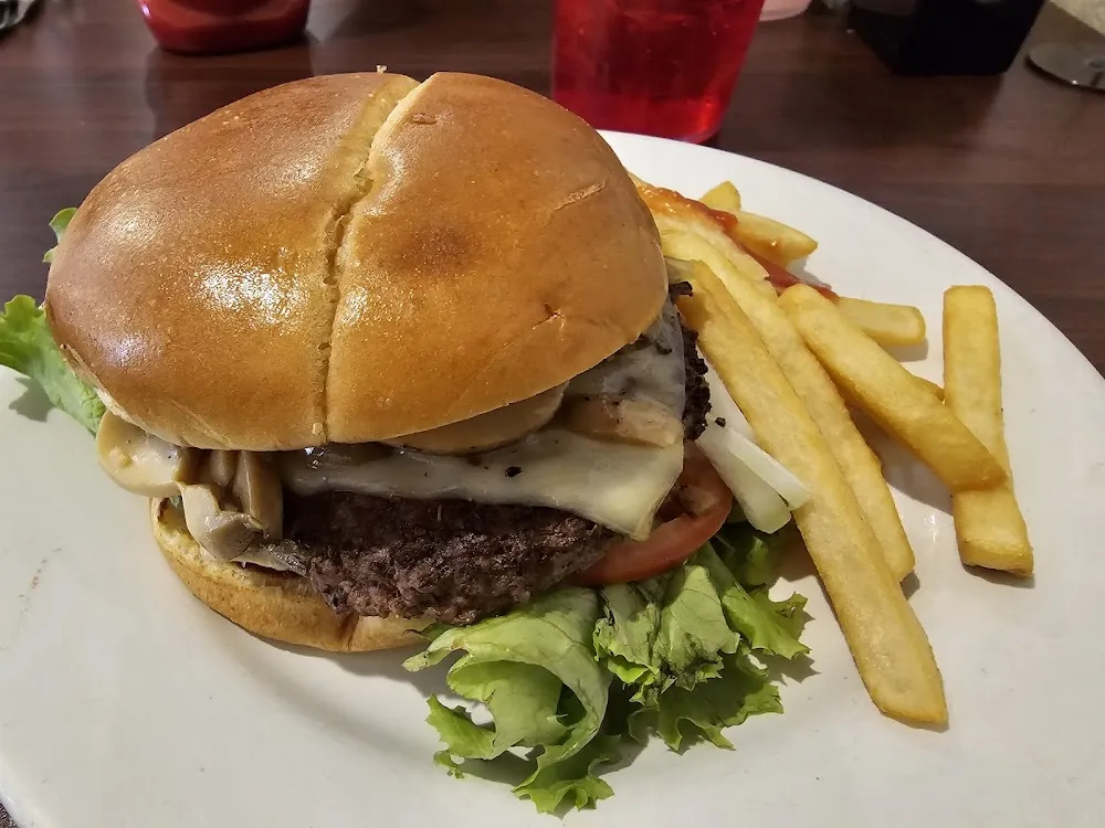 Mushroom Swiss Burger